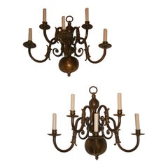 Pair of Large Dutch Sconces