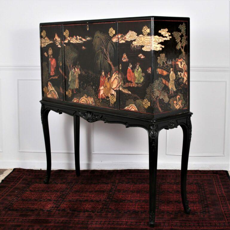 Pair of Large, Early 19th C. Chinoisserie Chests from Paris. C.1820.  For Sale 9