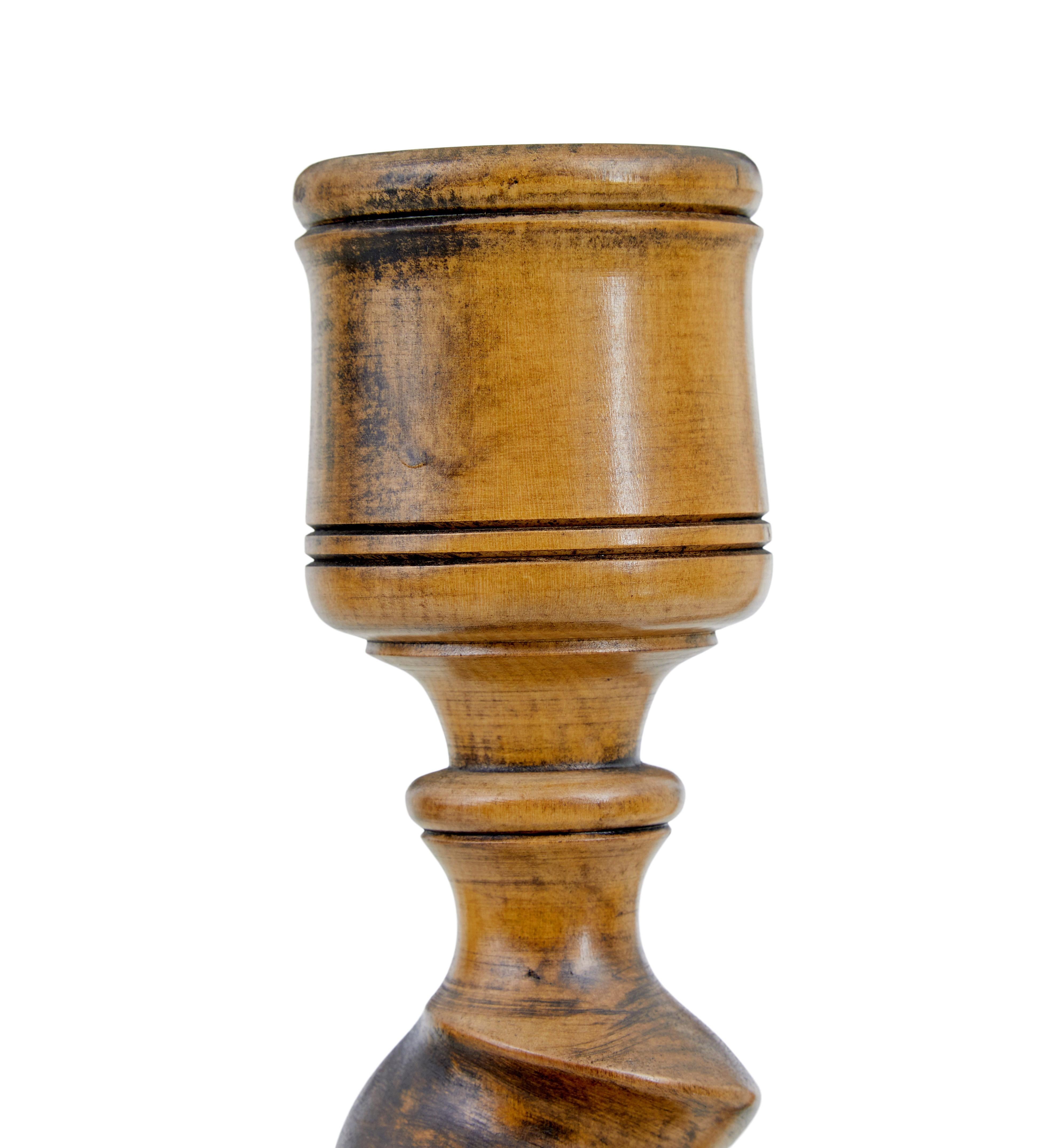 20th Century Pair of large early 20th century candlesticks For Sale