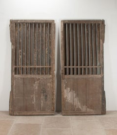 Pair of Large Early 20th Century French Stable Doors