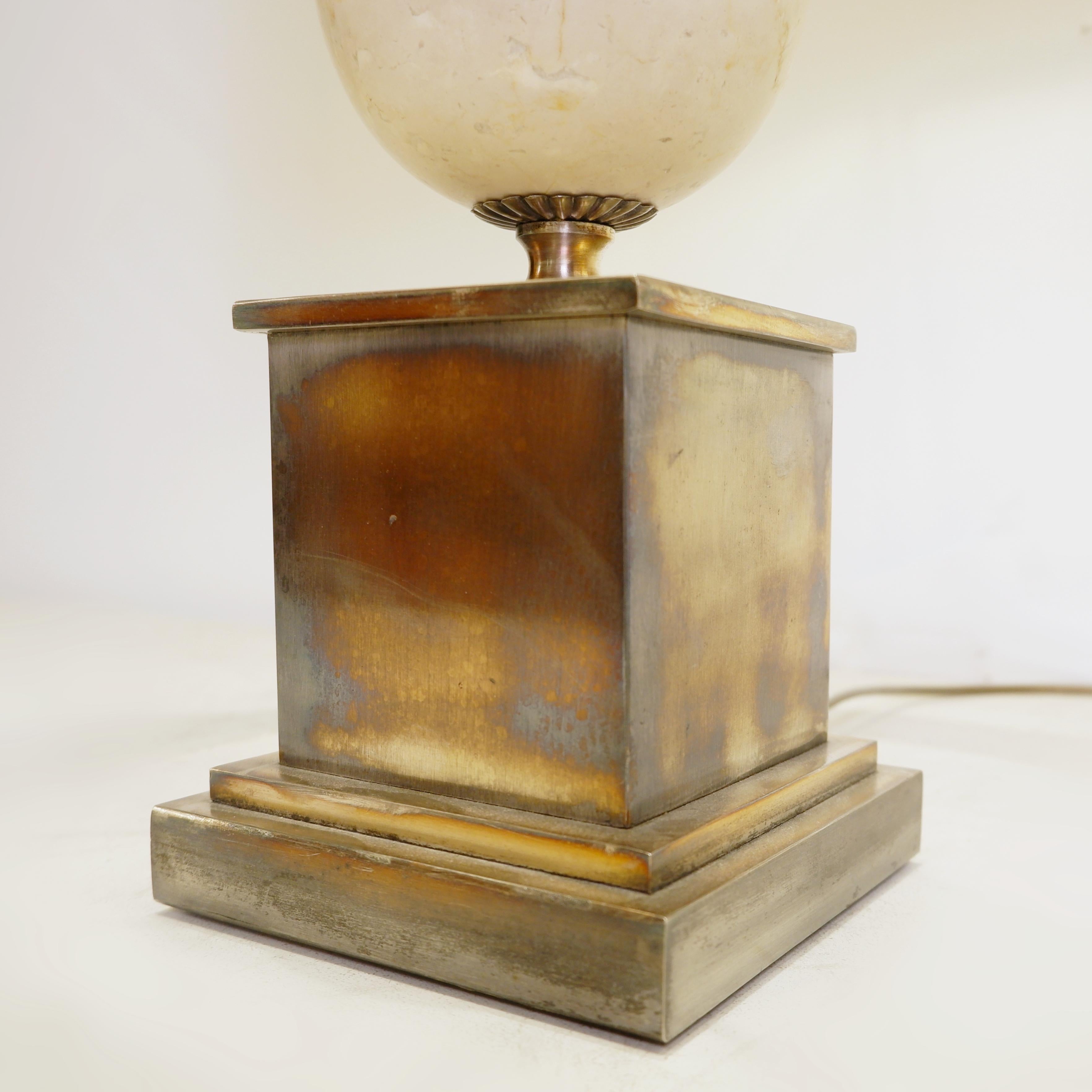 Hollywood Regency Paire de grandes lampes à œuf dans le style de la Maison Charles - 1970 en vente
