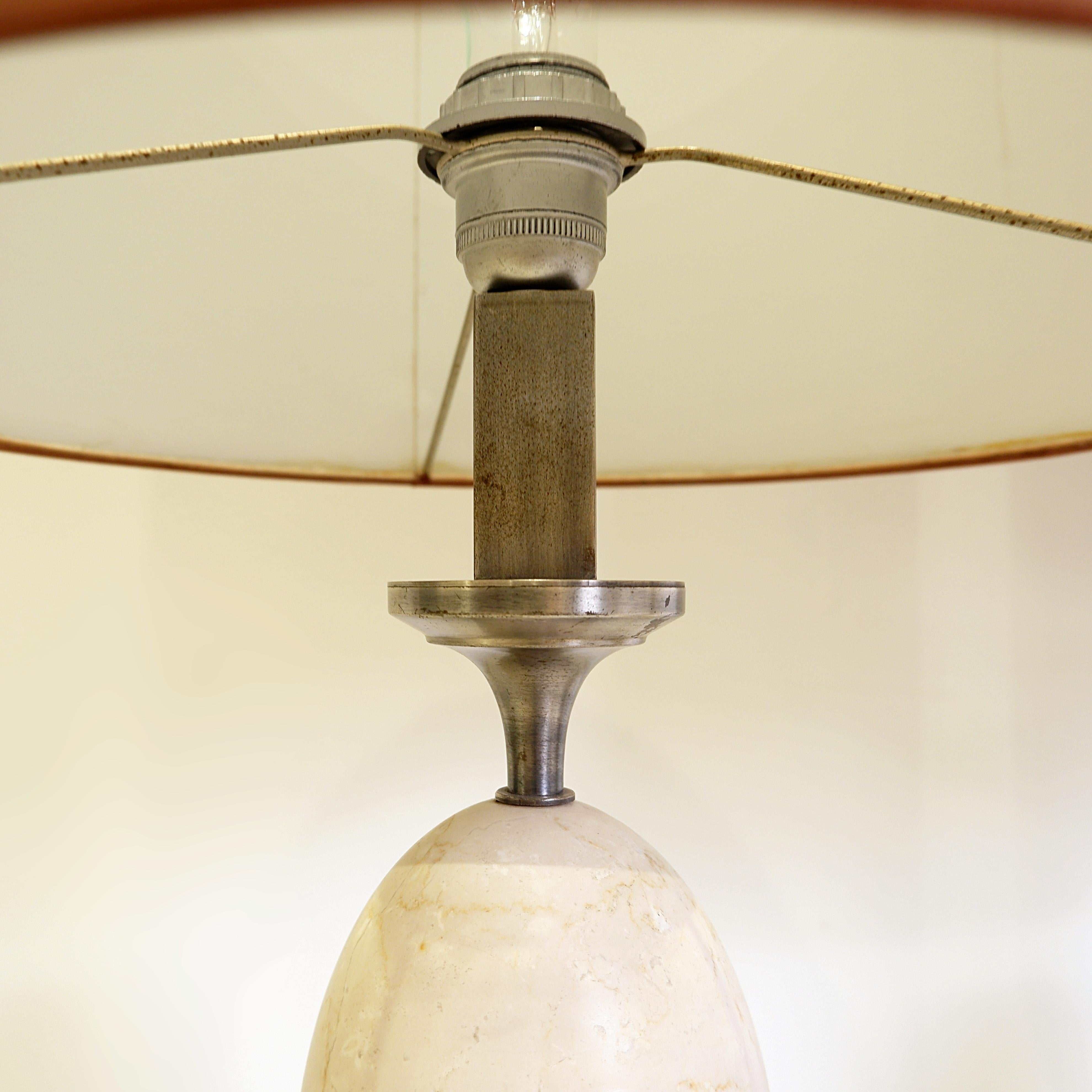 Paire de grandes lampes à œuf dans le style de la Maison Charles - 1970 en vente 1