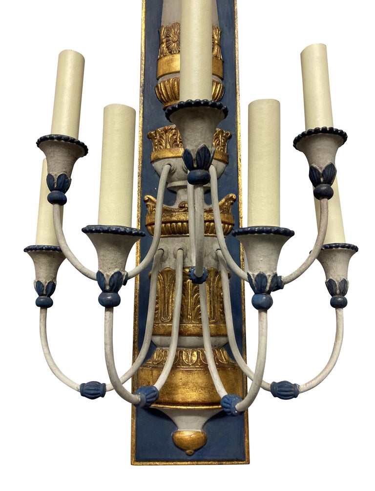 Pair of Large Egyptian Revival Wall Lights For Sale at 1stDibs