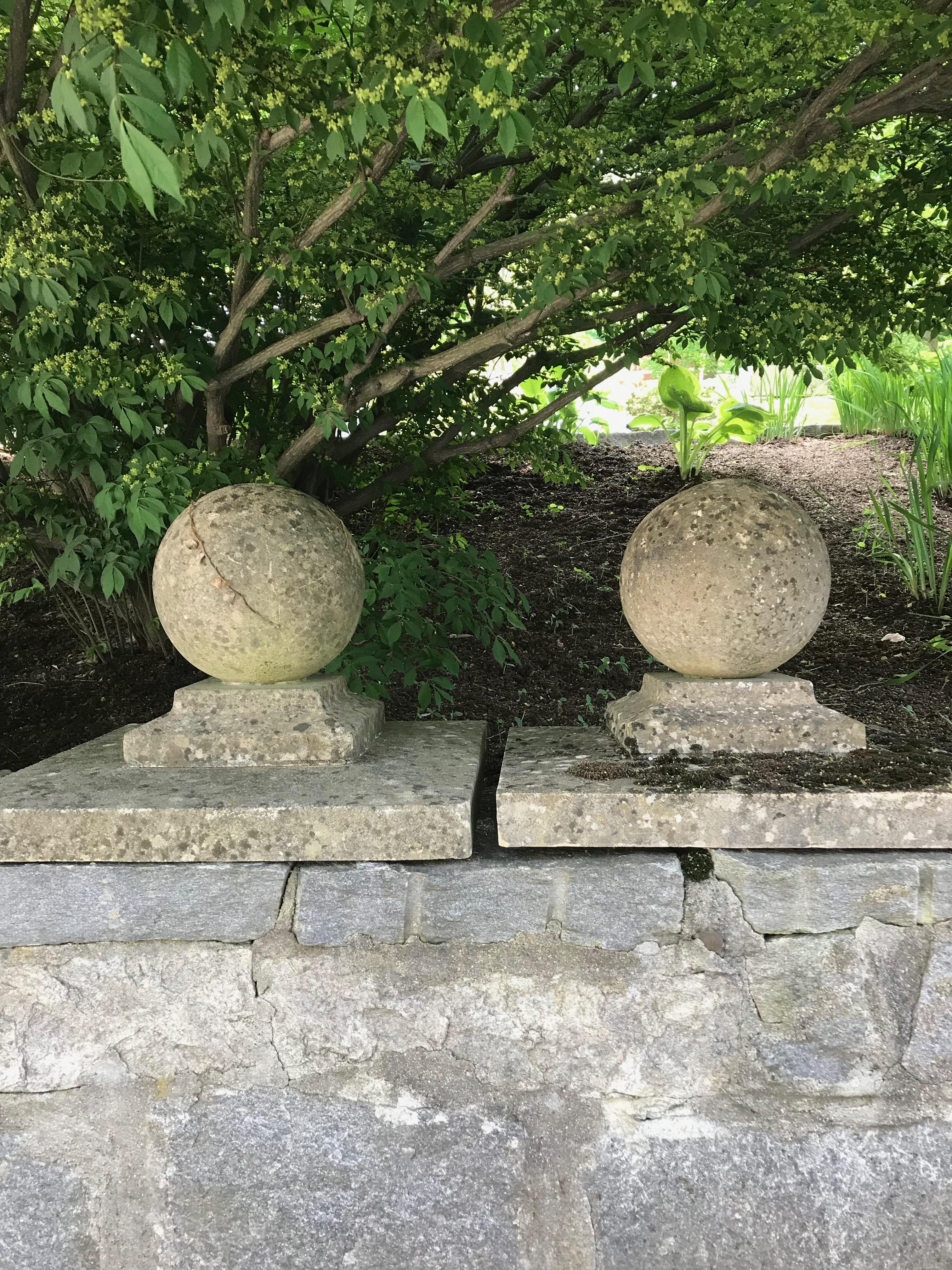 cast stone ball finials