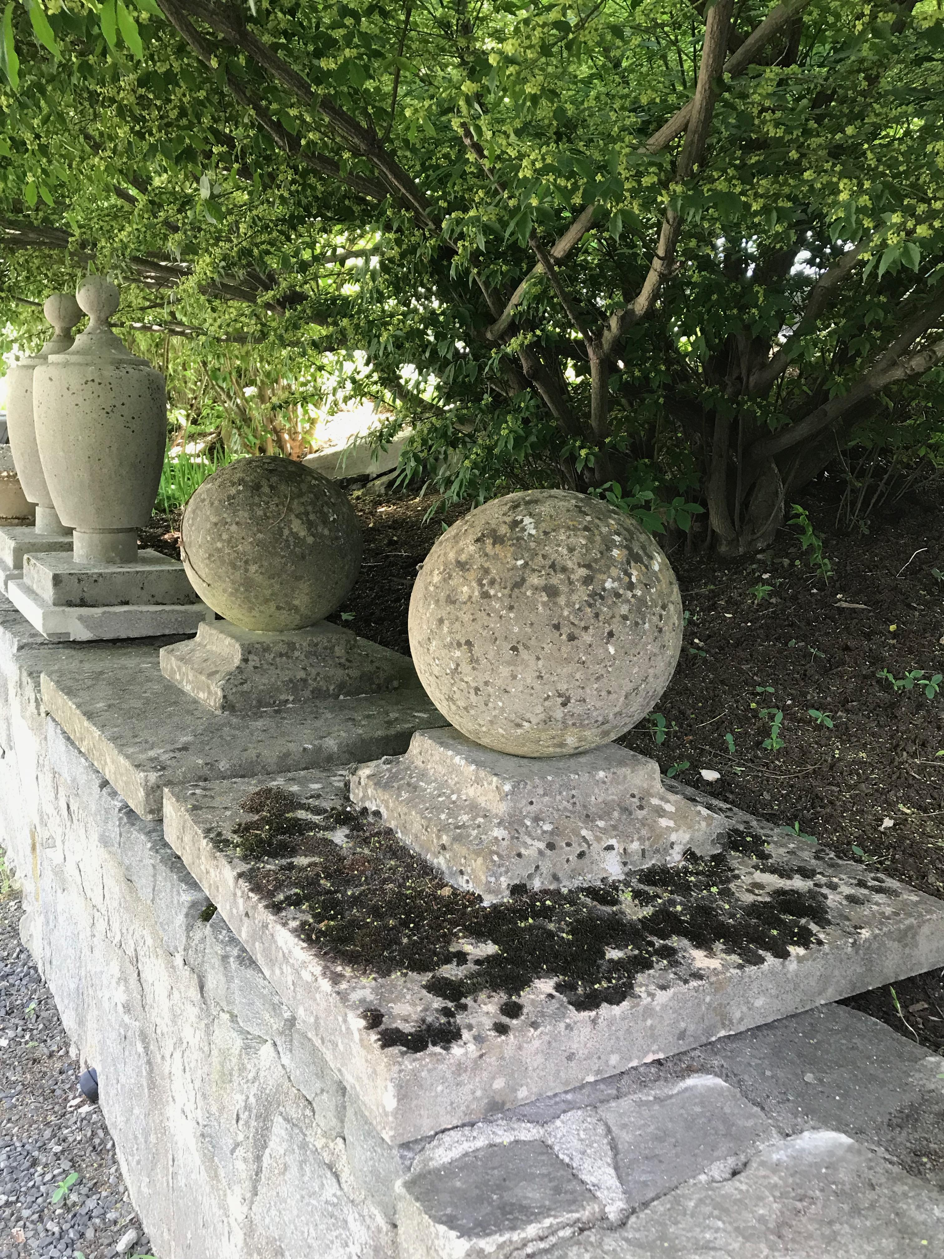 cast stone balls