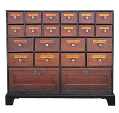 Pair Of Large English Faux Bois Apothecary Chests
