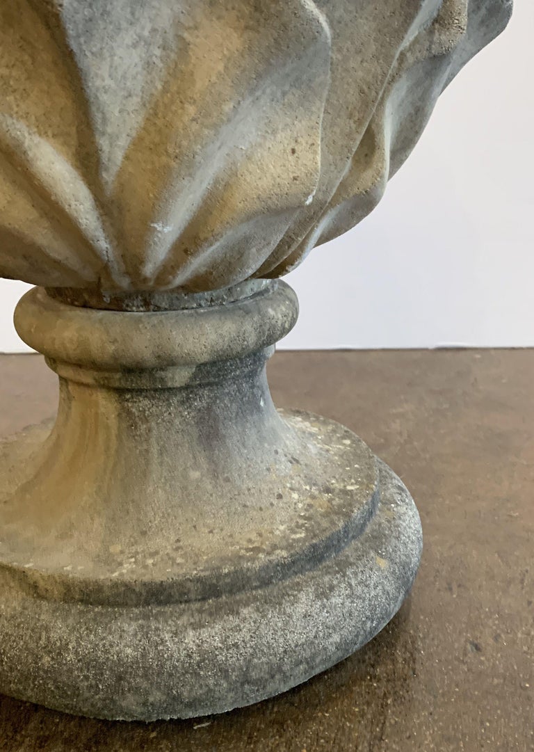 Pair of Large English Garden Stone Finials at 1stDibs