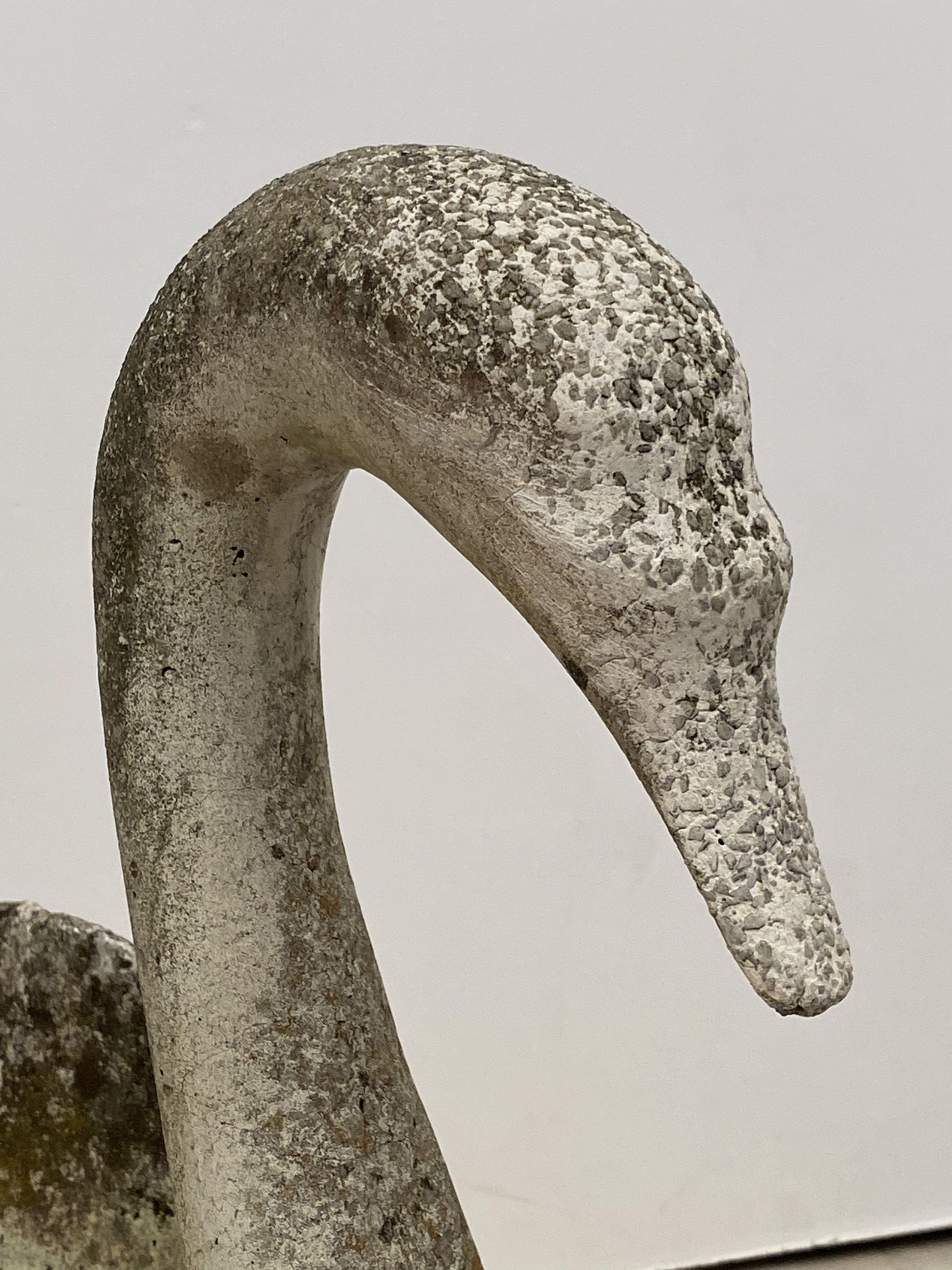 Large English Garden Stone Swan Planters - 'Priced Individually' 7