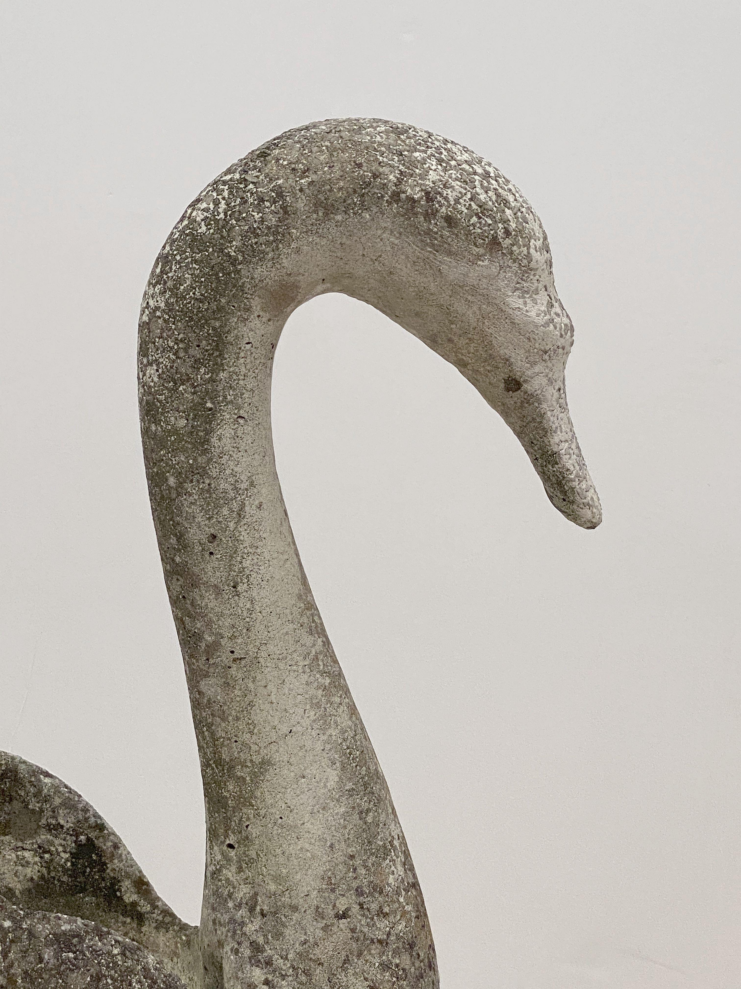Large English Garden Stone Swan Planters - 'Priced Individually' 14