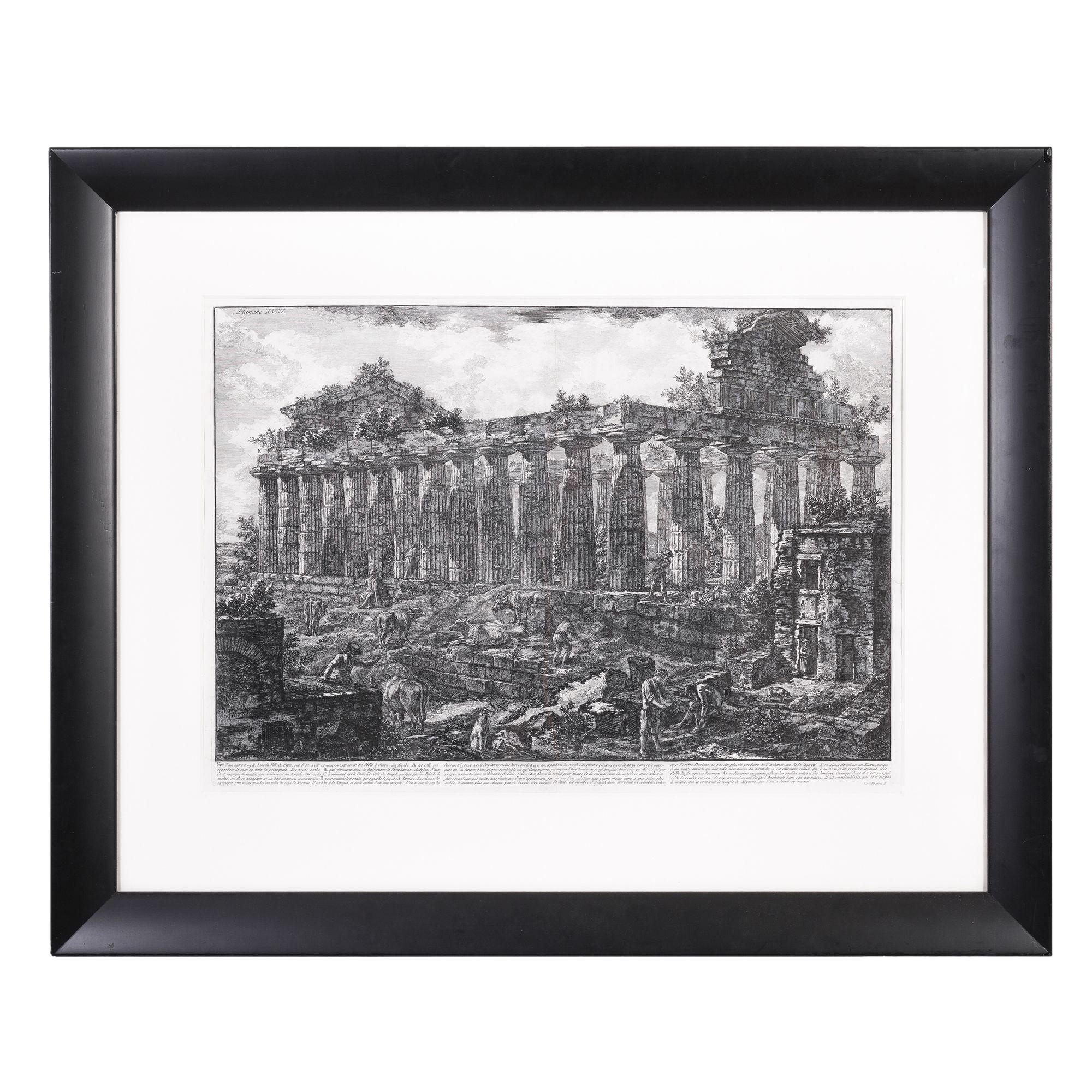 Coppia di grandi incisioni di Piranesi, 1805 5