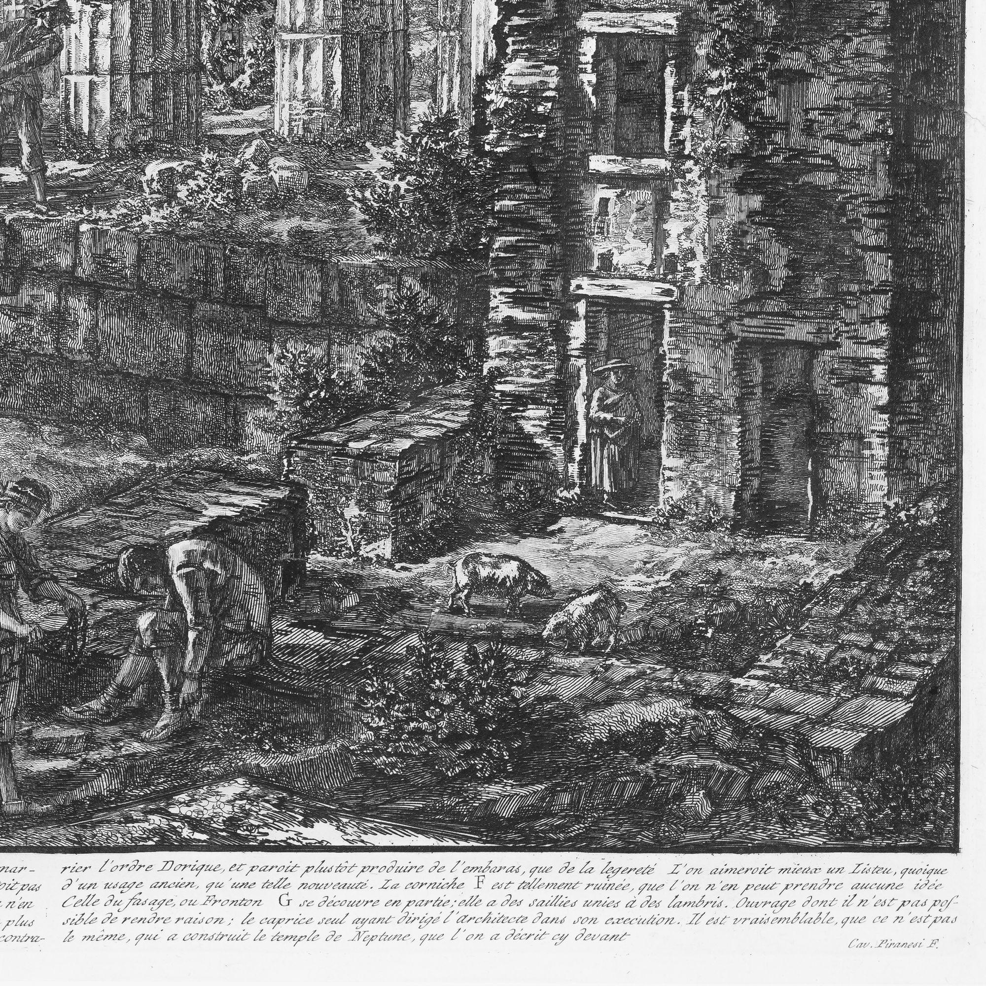 Coppia di grandi incisioni di Piranesi, 1805 8