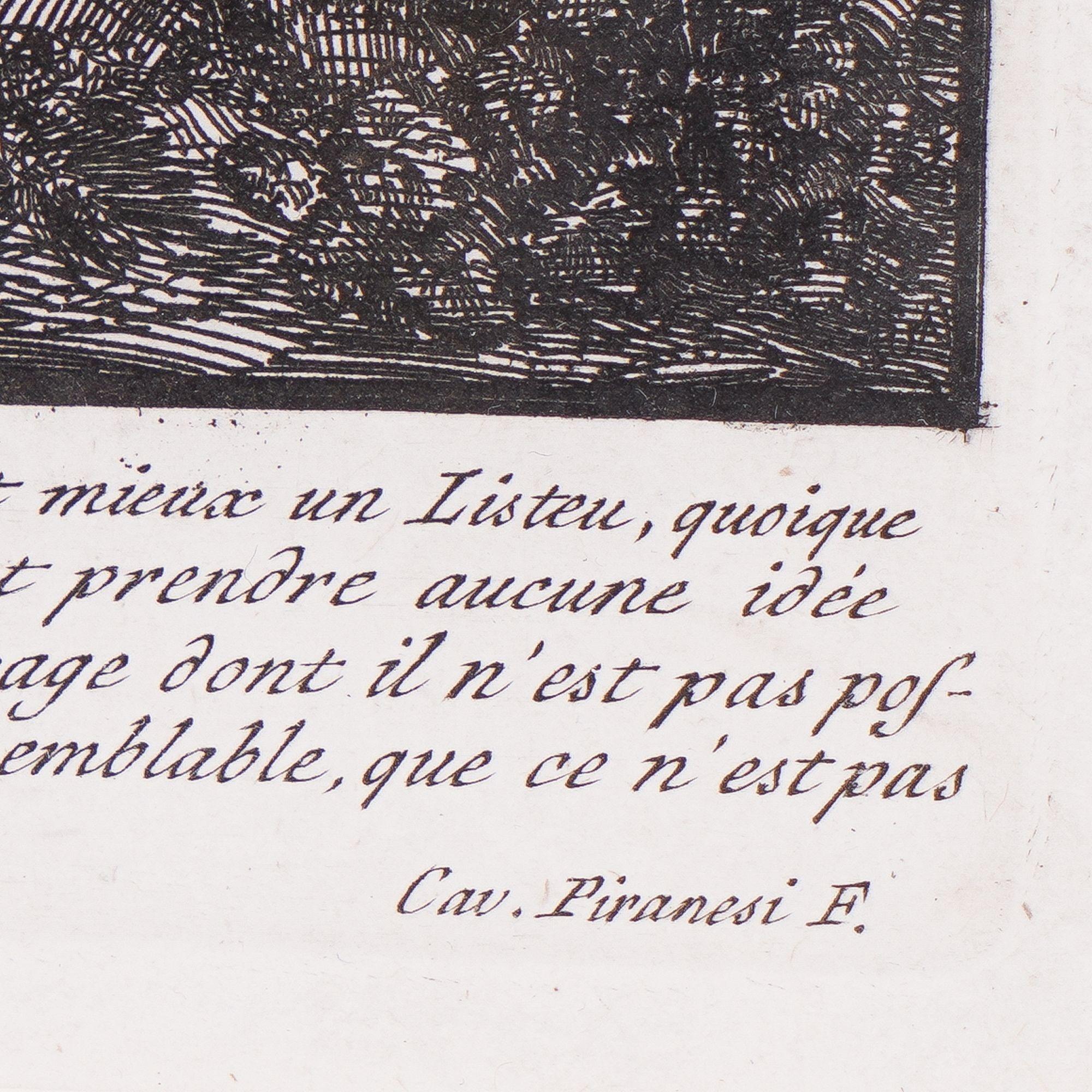 Coppia di grandi incisioni di Piranesi, 1805 9