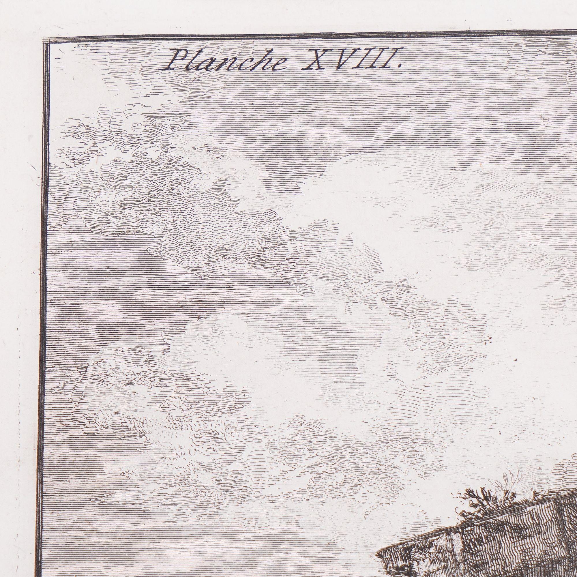 Coppia di grandi incisioni di Piranesi, 1805 10