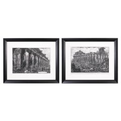Pair of large engravings by Piranesi, 1805