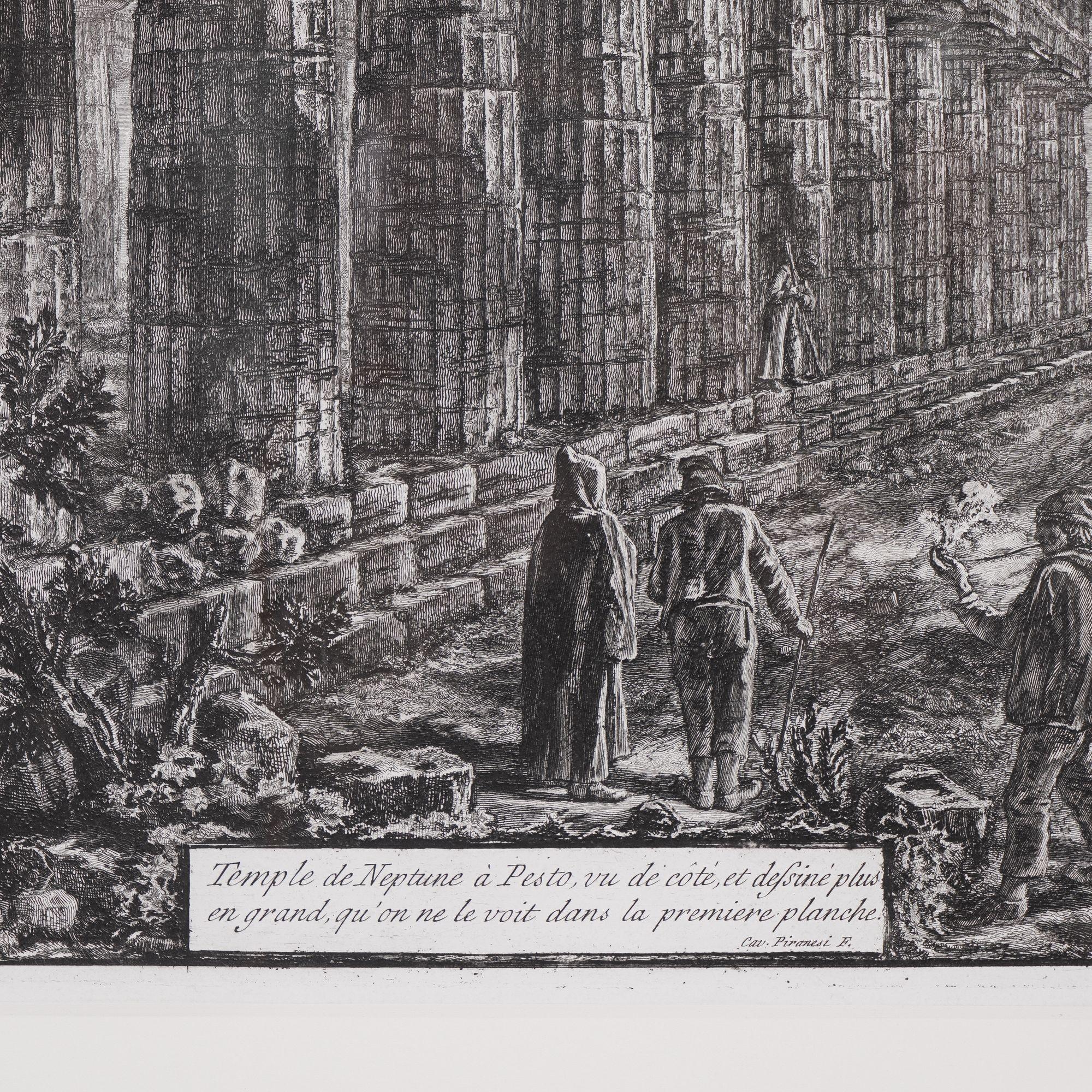 XIX secolo Coppia di grandi incisioni di Piranesi, 1805
