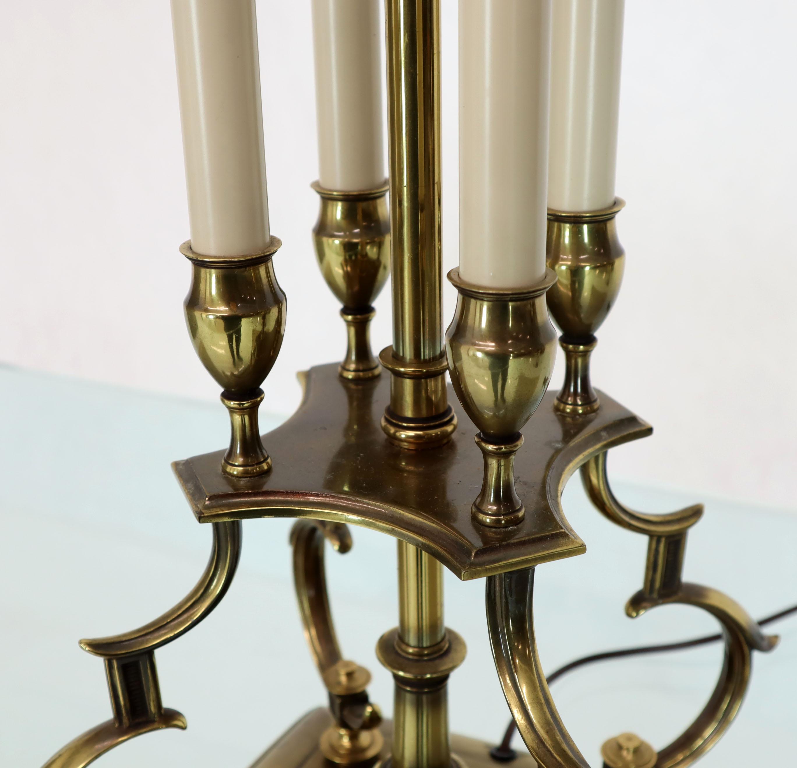 Pair of Large Figural Brass Table Lamps by Stiffel 2