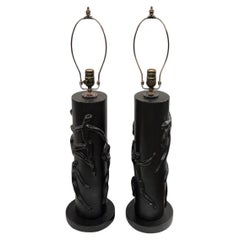 Pair of Large Figural Lamps