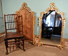 Pair of Large Fine Quality Giltwood Louis XVI Design Mirrors