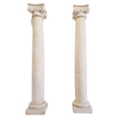 Pair of Large Column
s 196cm High