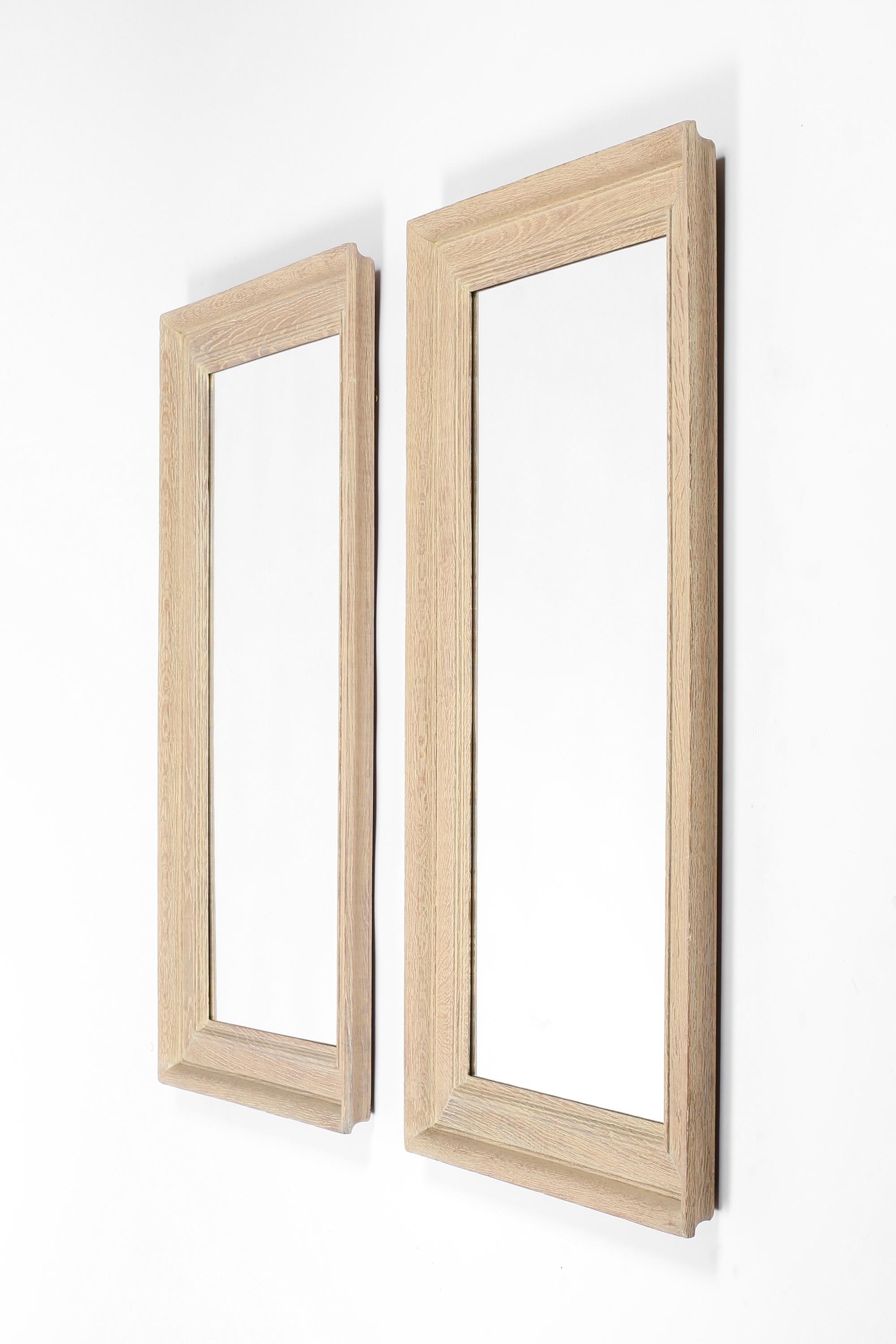 Paire de grands miroirs français des années 1940 en vente 5