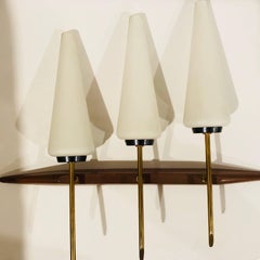 Pair of Large French 1960s Wall Lights