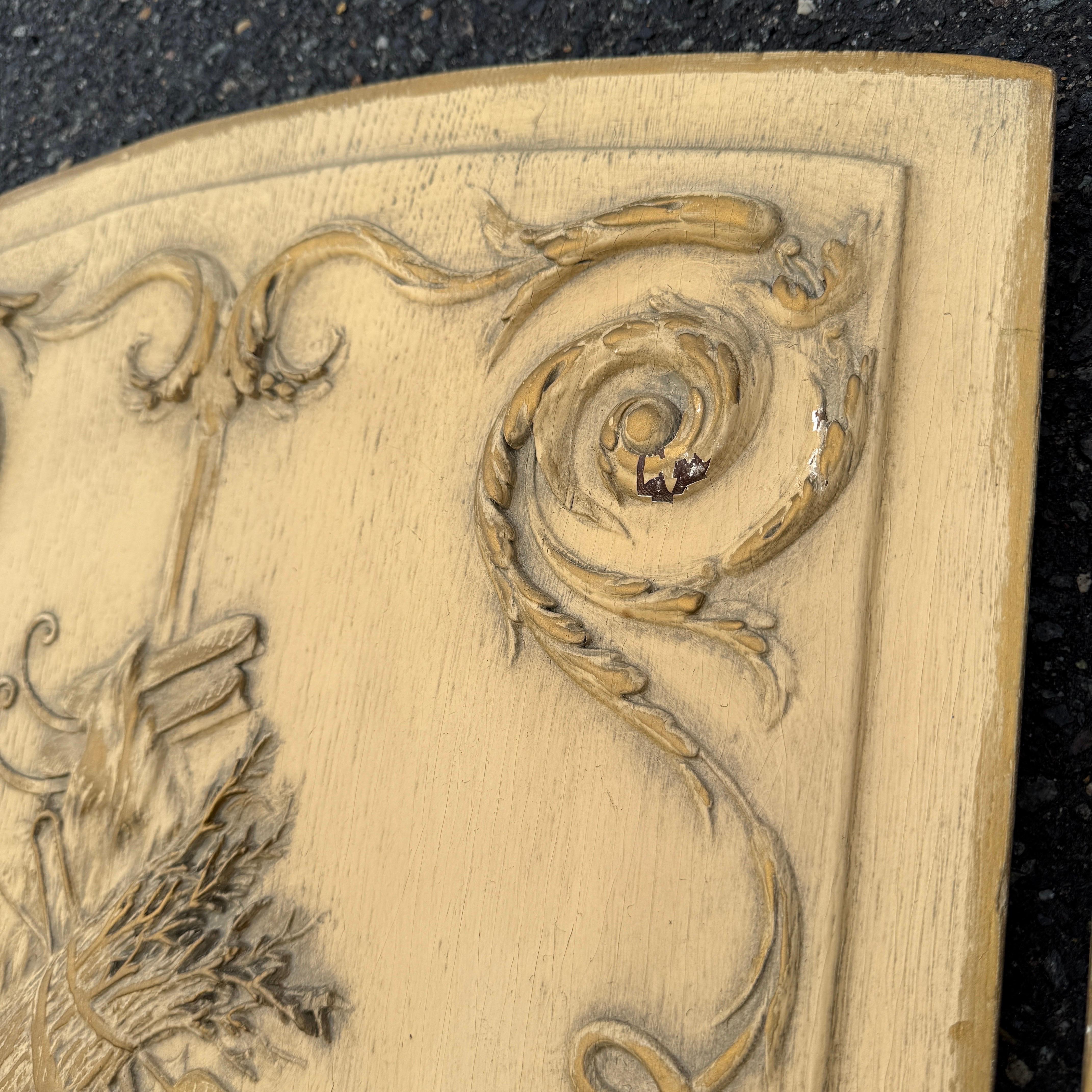 Paar große französische architektonische Wood Wall Panels Kunstwerk im Angebot 2