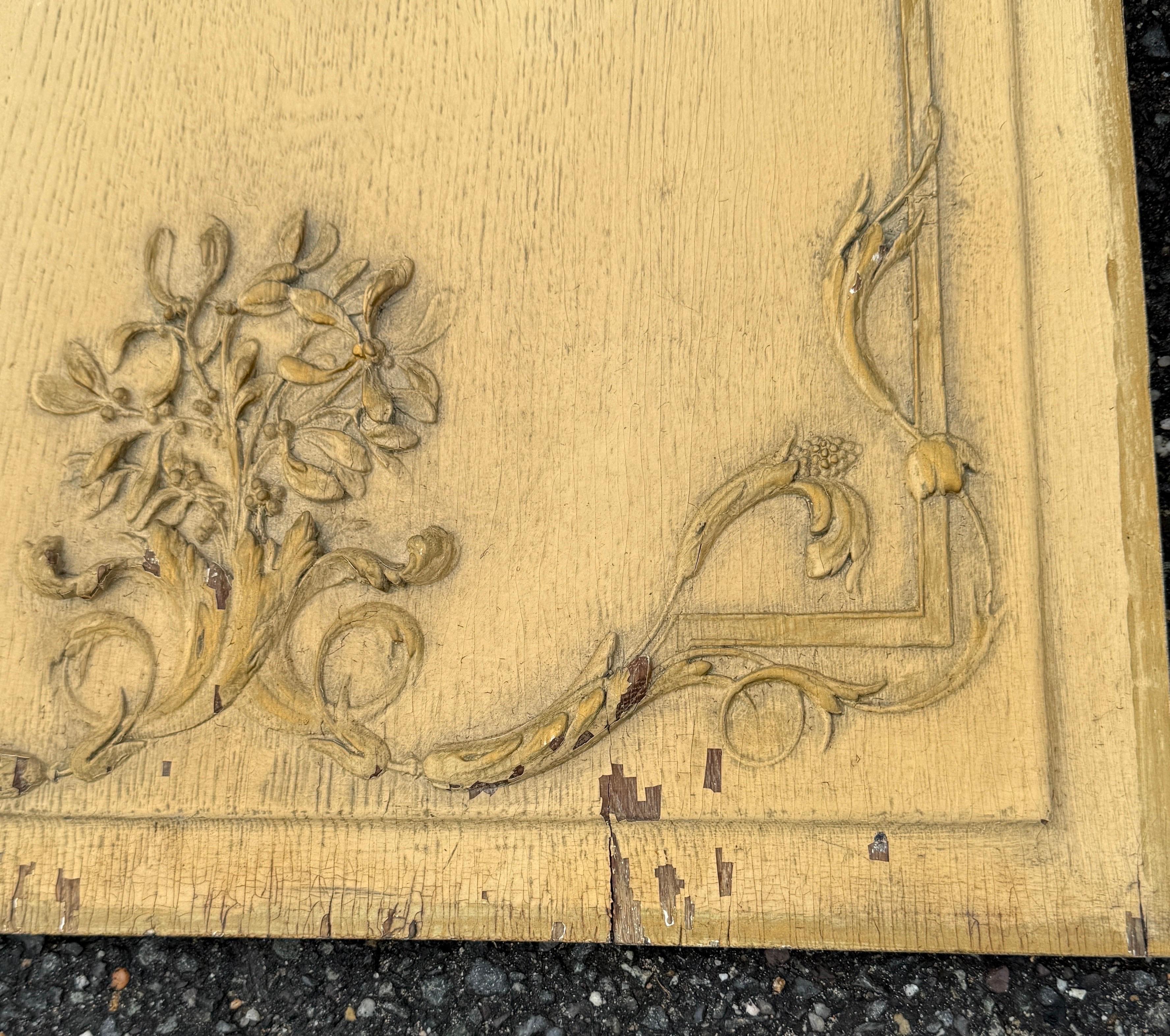 Paar große französische architektonische Wood Wall Panels Kunstwerk im Angebot 5