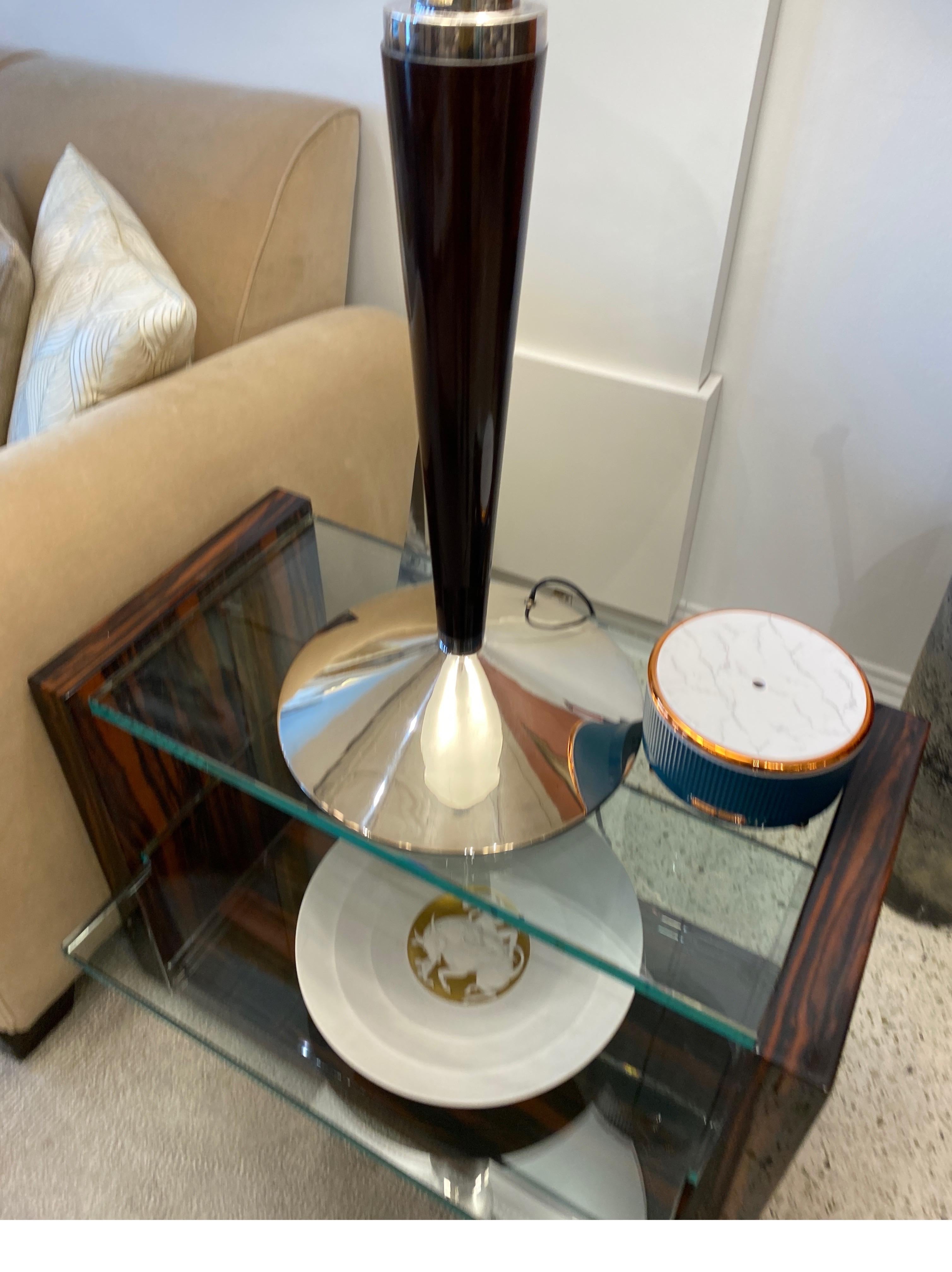 Pair of Large French Art Deco Table Lamps In Good Condition In Miami, FL