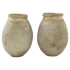 Antique Pair of Large French Biot Jars