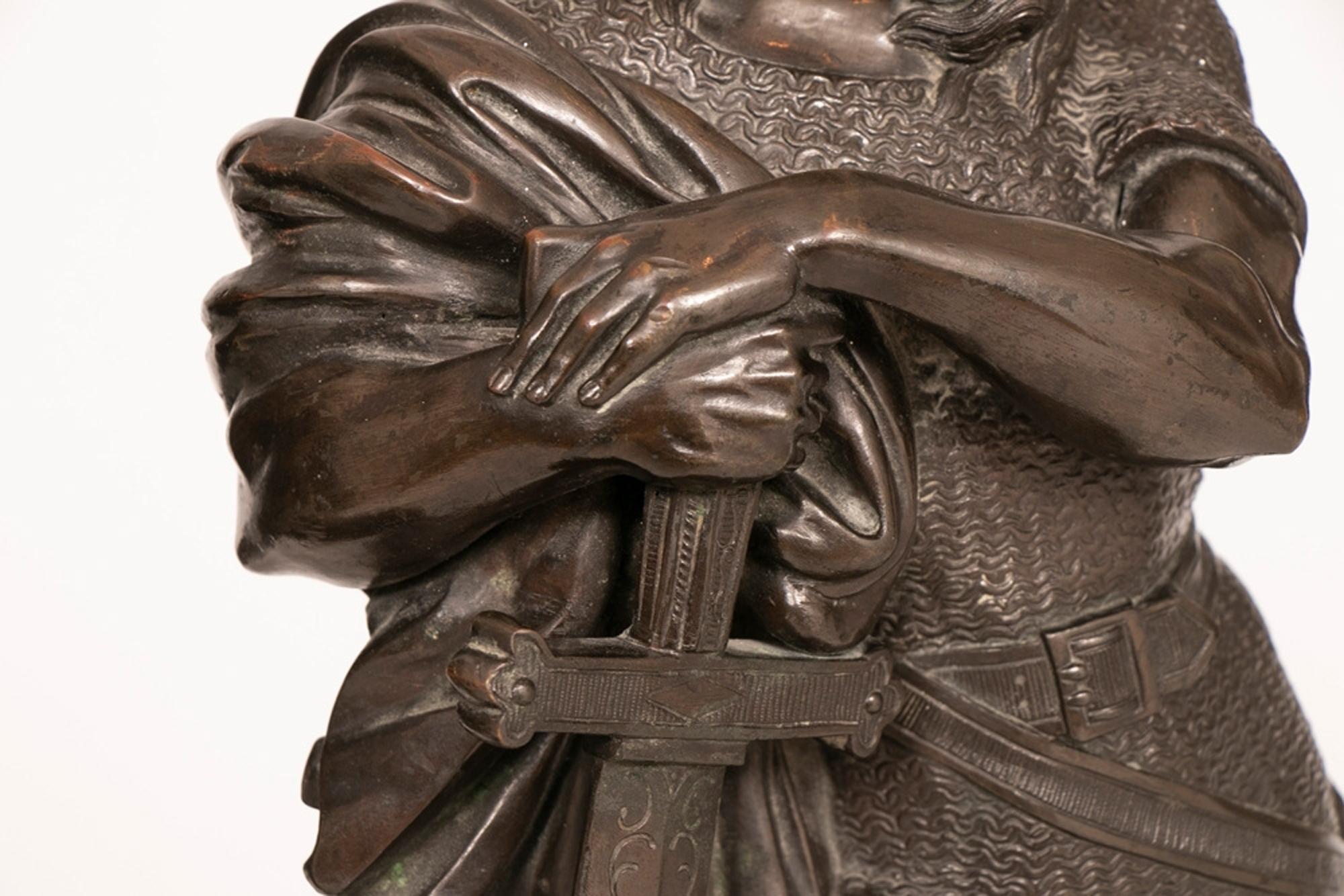 Pair of Large French Bronze Statues, circa 1890 In Good Condition In London, Greenwich