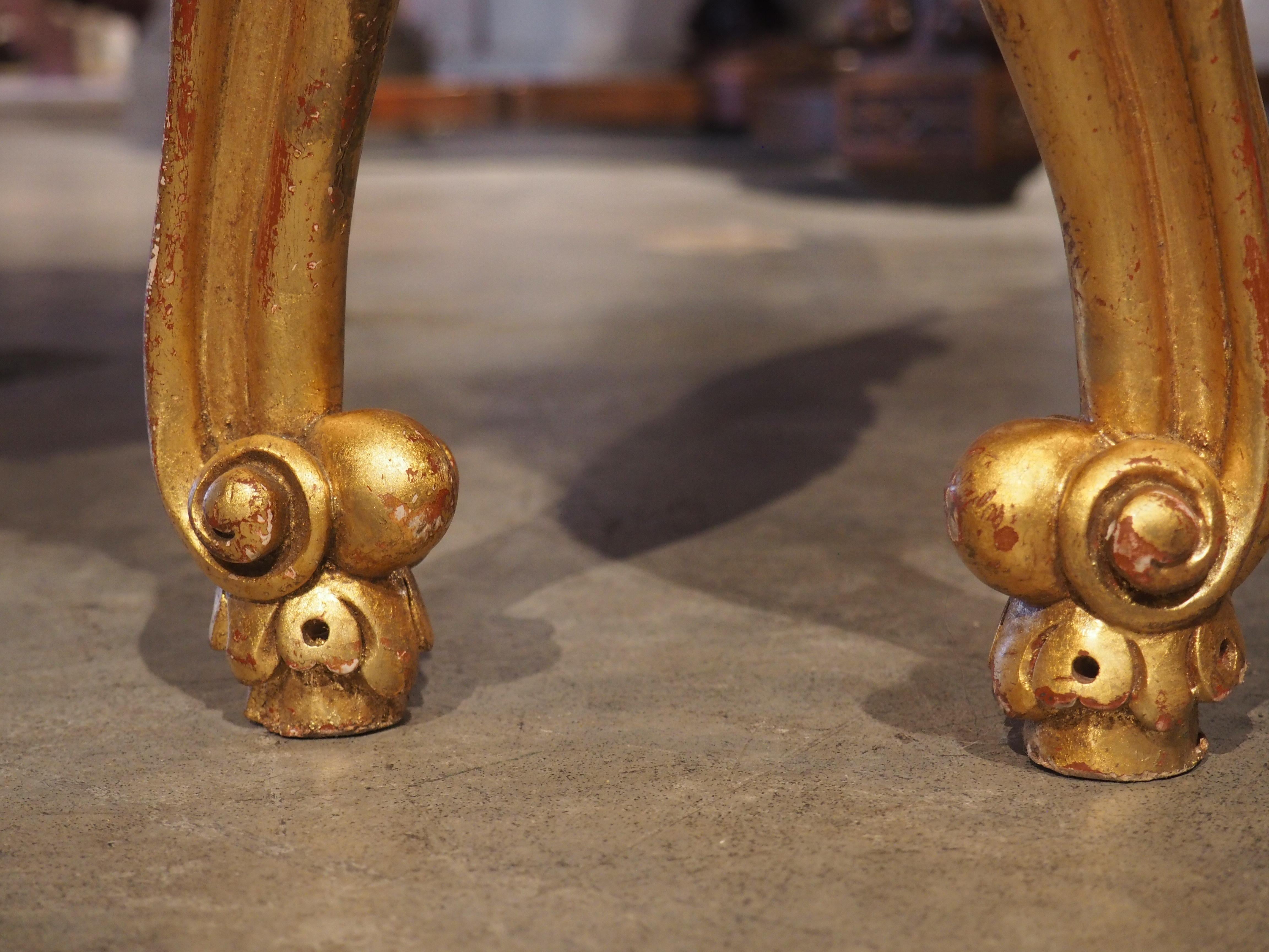Pair of Large French Louis XV Style Tabouret Seats, 20th Century 13