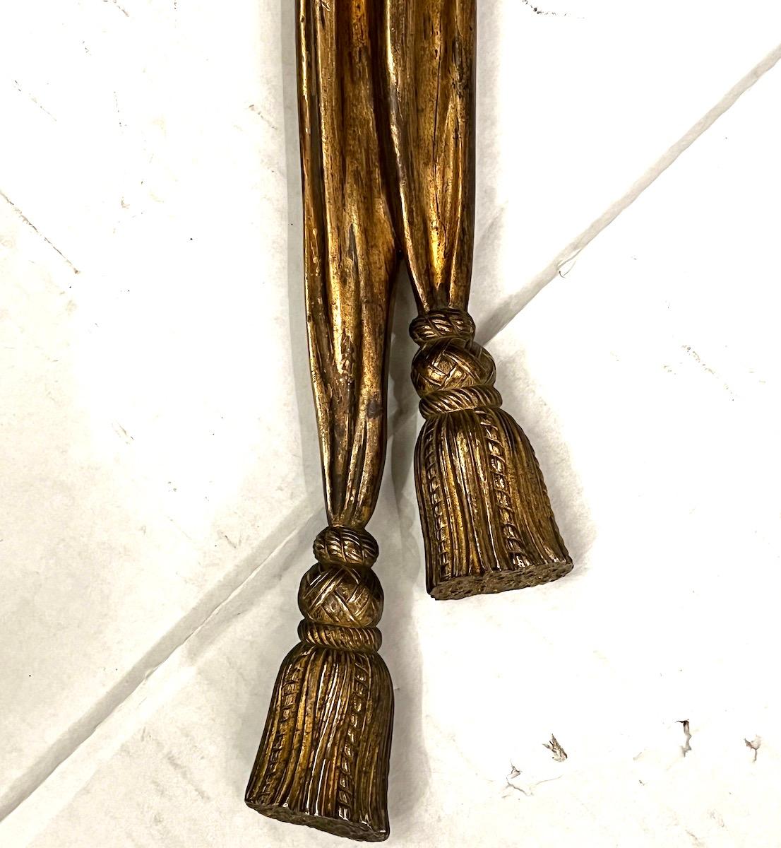 Early 20th Century Pair of Large French Neoclassic Bronze Sconces For Sale