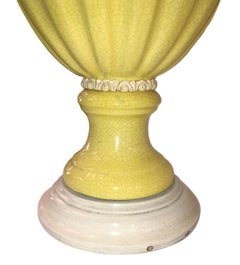 Pair of Large French Porcelain Lamps