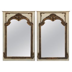 Pair of Large French Trumeau Mirrors