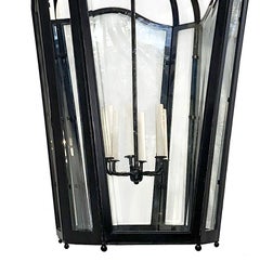 Pair of Large French Wrought Iron Lanterns, Sold Individually