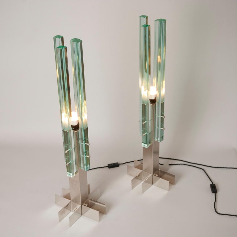Modern Pair of Large Gallotti and Radice Table Lights, C1965 For Sale