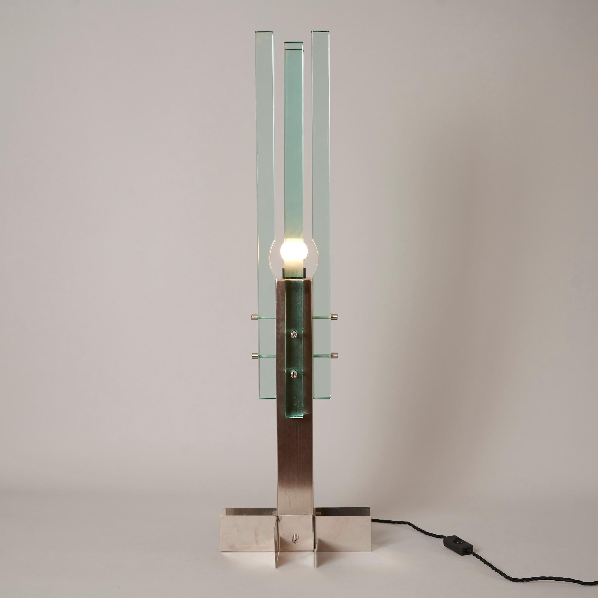 Coppia di grandi lampade da tavolo minimaliste Gallotti & Radice, Italia, 1965 ca. in vendita 1