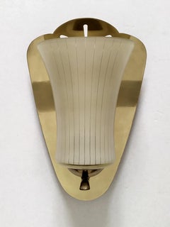 Pair of Large German Vintage Midcentury Wall Lights Sconces, 1950s