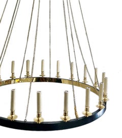 A Large Gilt Bronze Chandelier