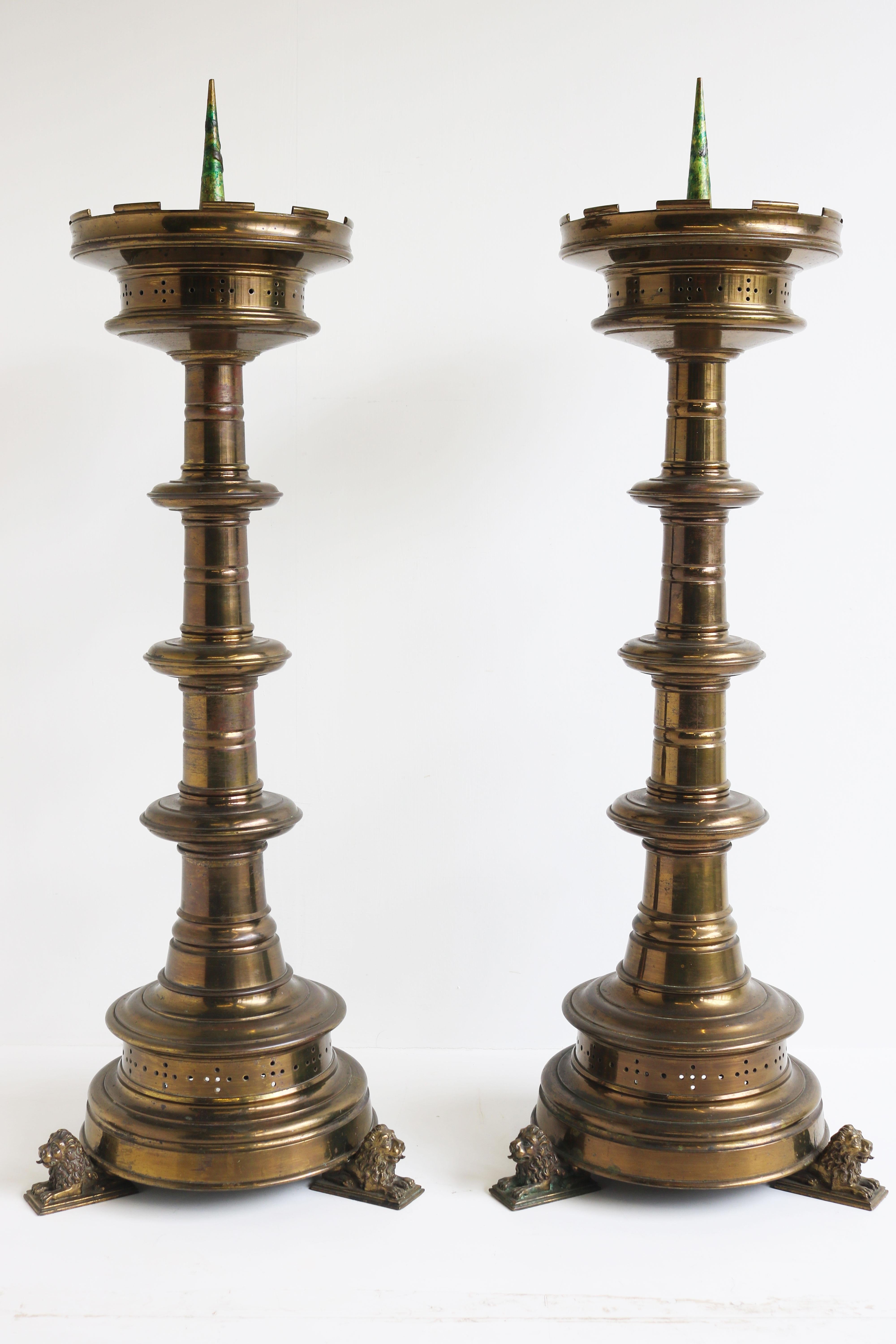 large church candle holders