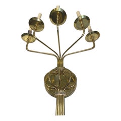 Set di 4 grandi lampade in bronzo dorato. Venduto a coppia.