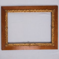 Pair of Large Hand-Crafted Gilt Wood Frames, Fruitwood, Italy, 1890