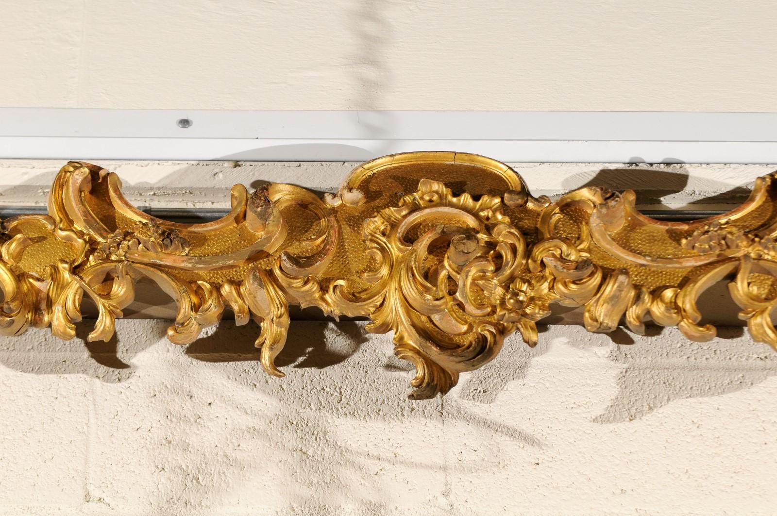 Pair of Large Giltwood Architectural Elements/Window Valences, ca. 1890 9