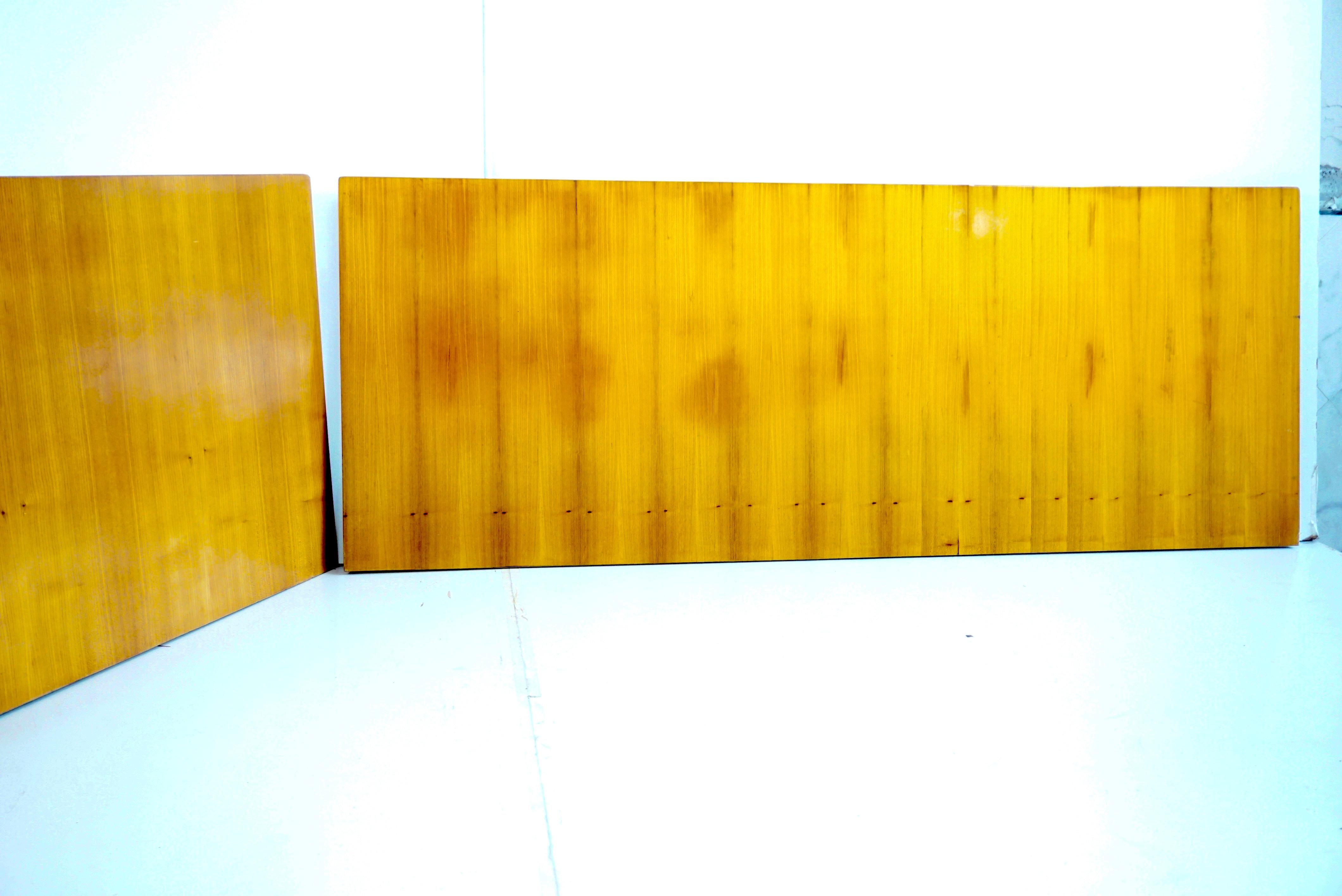 Pair of Large Gio Ponti Cherrywood Boiserie Panels from Hotel Royal, Naples 1955 In Good Condition For Sale In Rome, IT