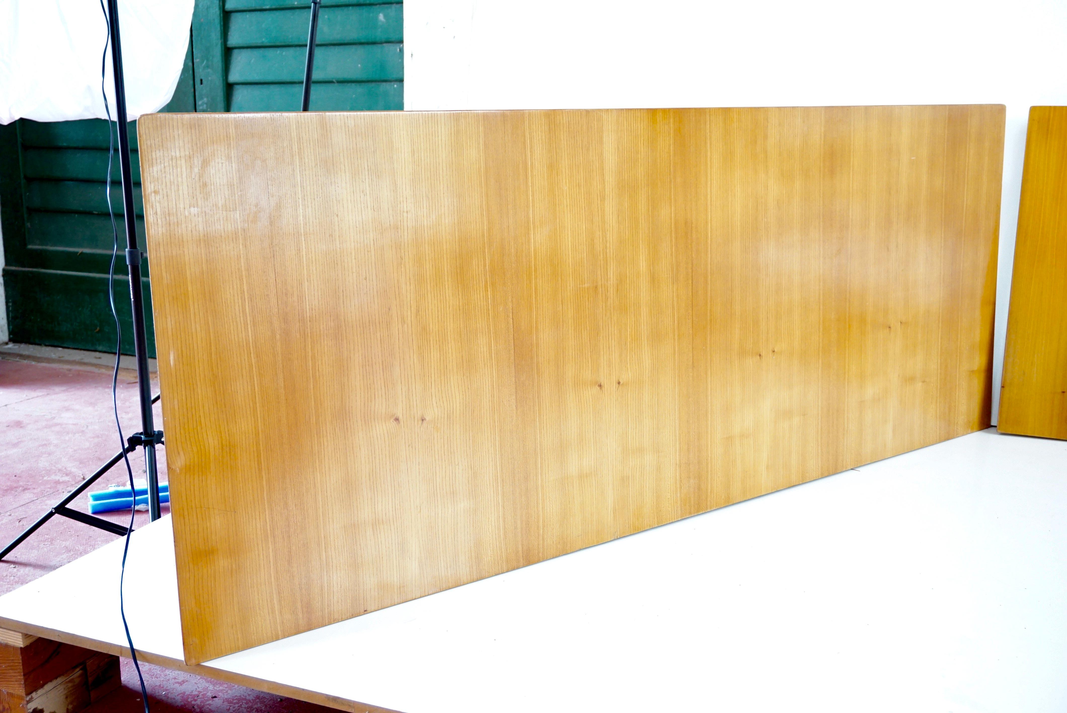 Mid-20th Century Pair of Large Gio Ponti Cherrywood Boiserie Panels from Hotel Royal, Naples 1955 For Sale