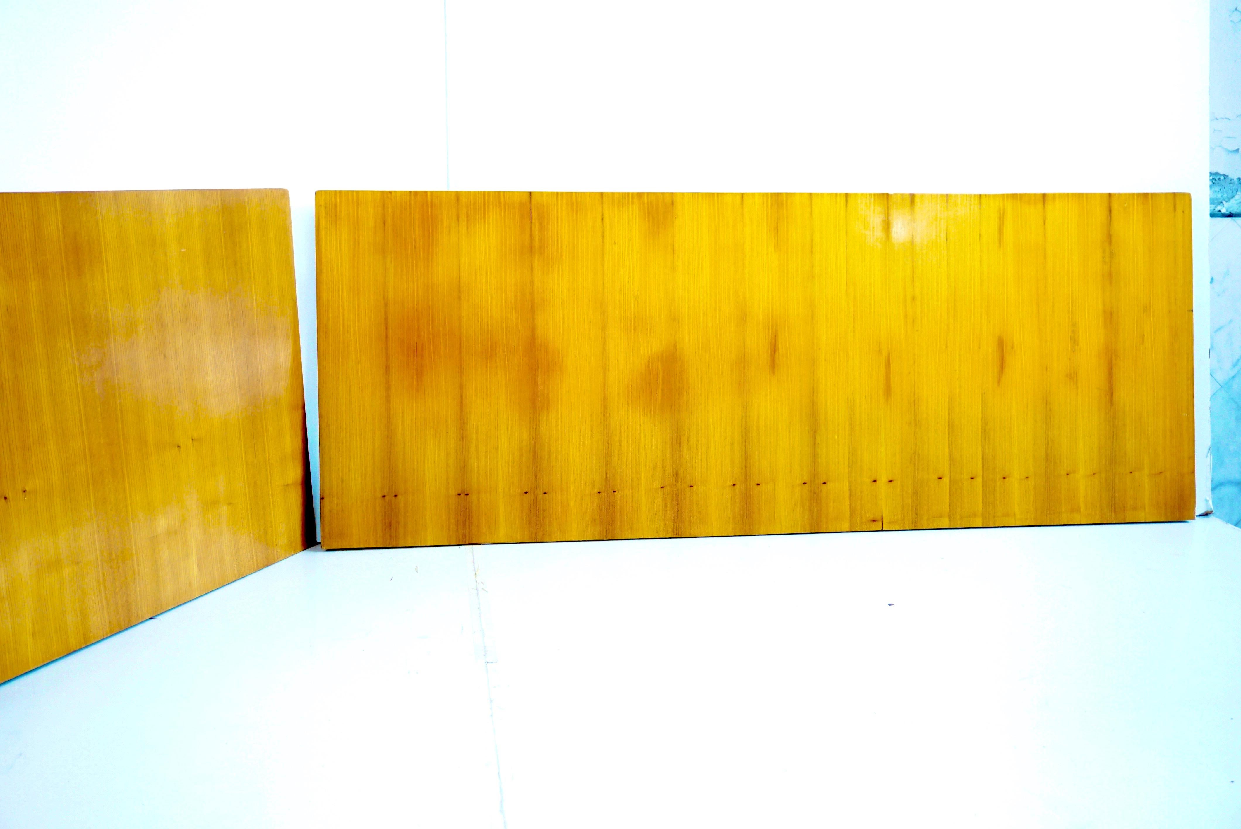Pair of Large Gio Ponti Cherrywood Boiserie Panels from Hotel Royal, Naples 1955 For Sale 1