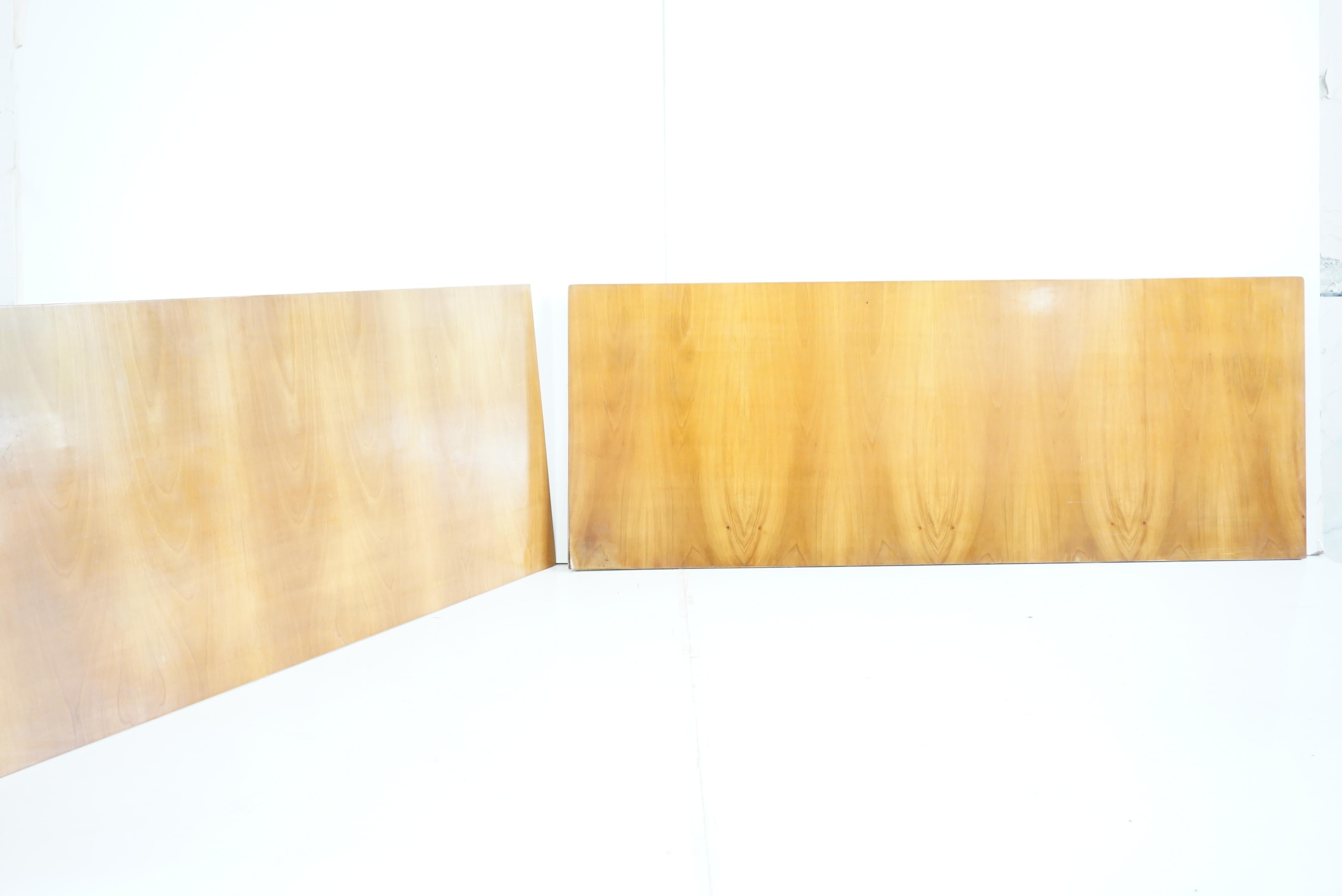 Mid-20th Century Pair of Large Gio Ponti Elm Boiserie Panels from Hotel Royal, Naples 1955