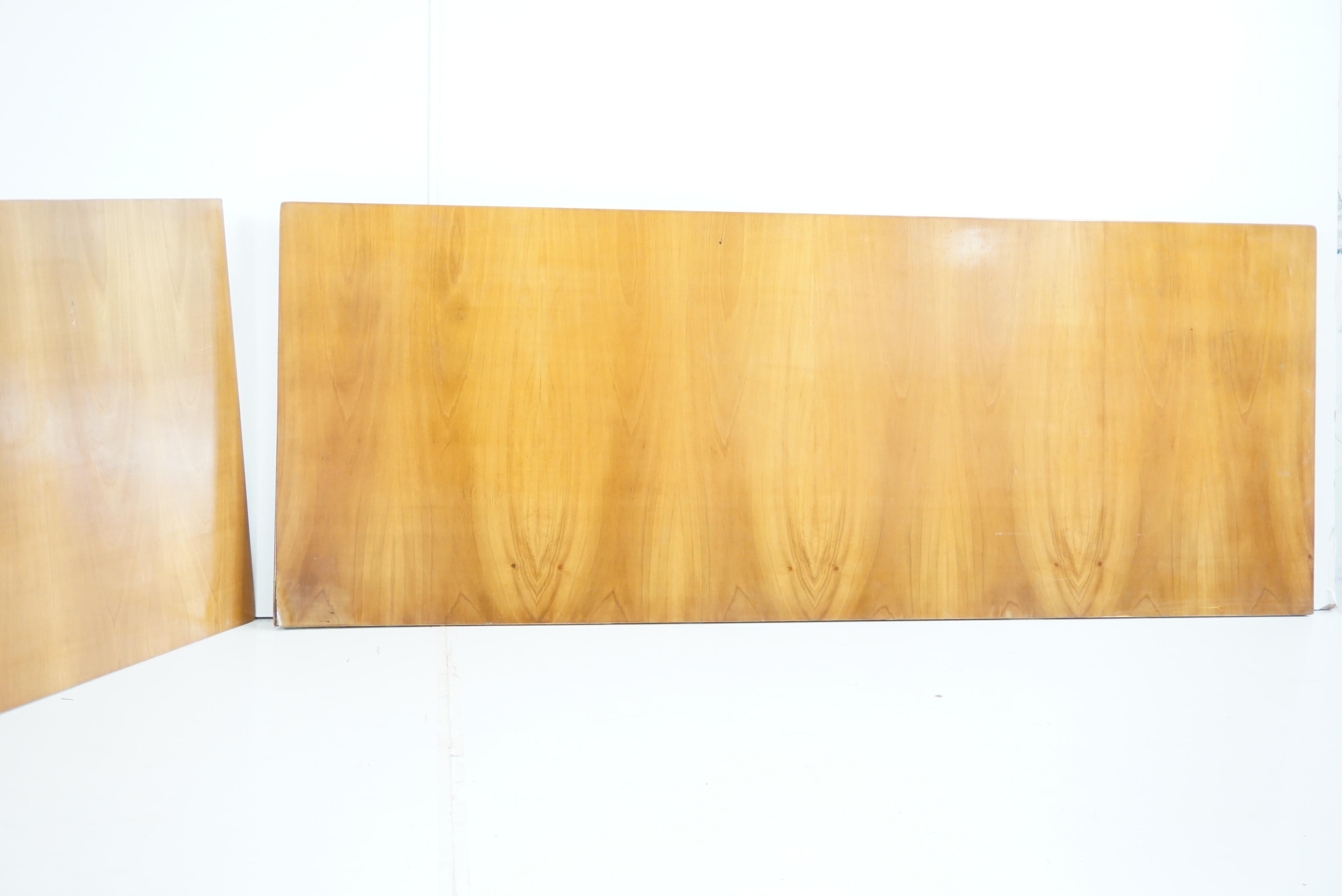 Pair of Large Gio Ponti Elm Boiserie Panels from Hotel Royal, Naples 1955 2
