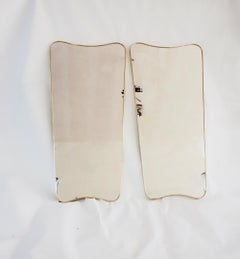 pair of large Gio Ponti wall mirrors from Hotel Bristol Merano, 1950