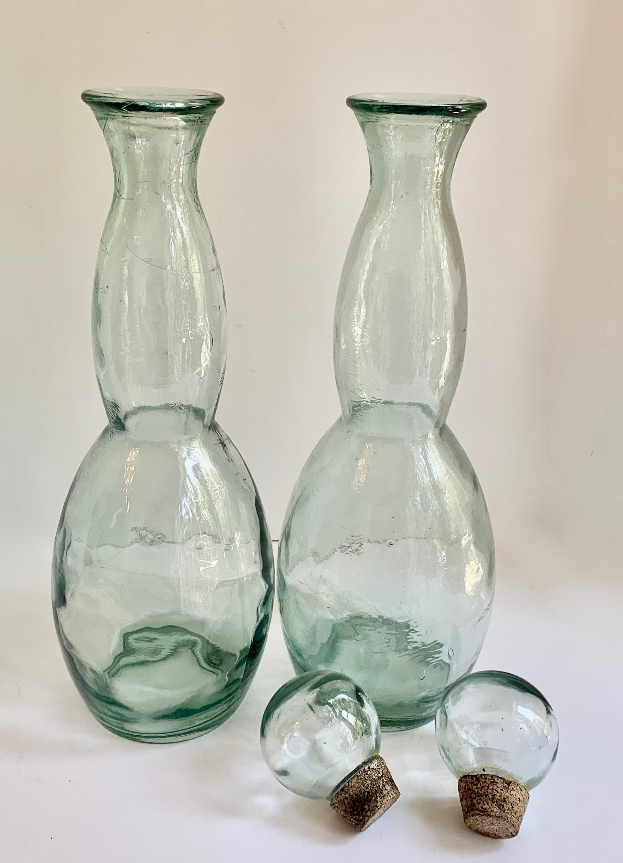 Pair of Large Glass Jars In Good Condition For Sale In Los Angeles, CA